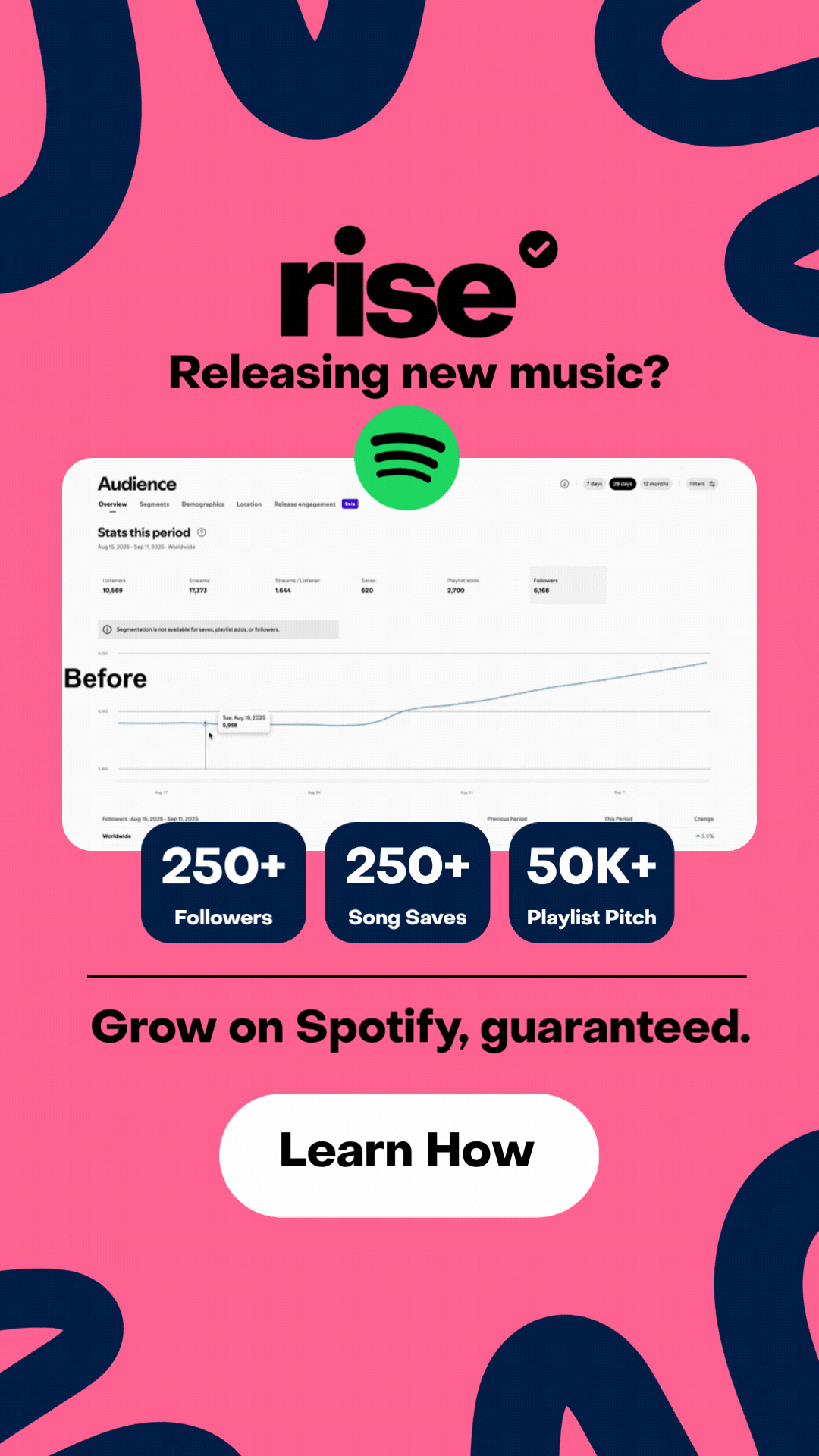 Get more people to discover and listen to your music, guaranteed. - Tim Jack